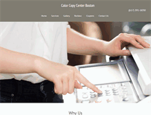 Tablet Screenshot of colorcopycenterboston.biz