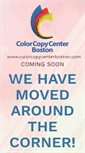 Mobile Screenshot of colorcopycenterboston.com