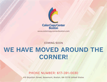 Tablet Screenshot of colorcopycenterboston.com